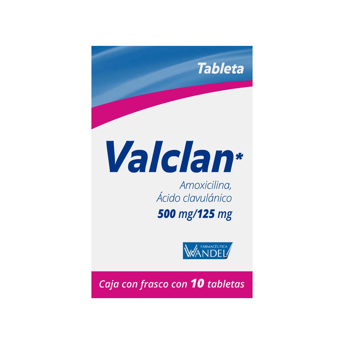 VALCLAN 500/125MG TABLETAS C/10 (GI)