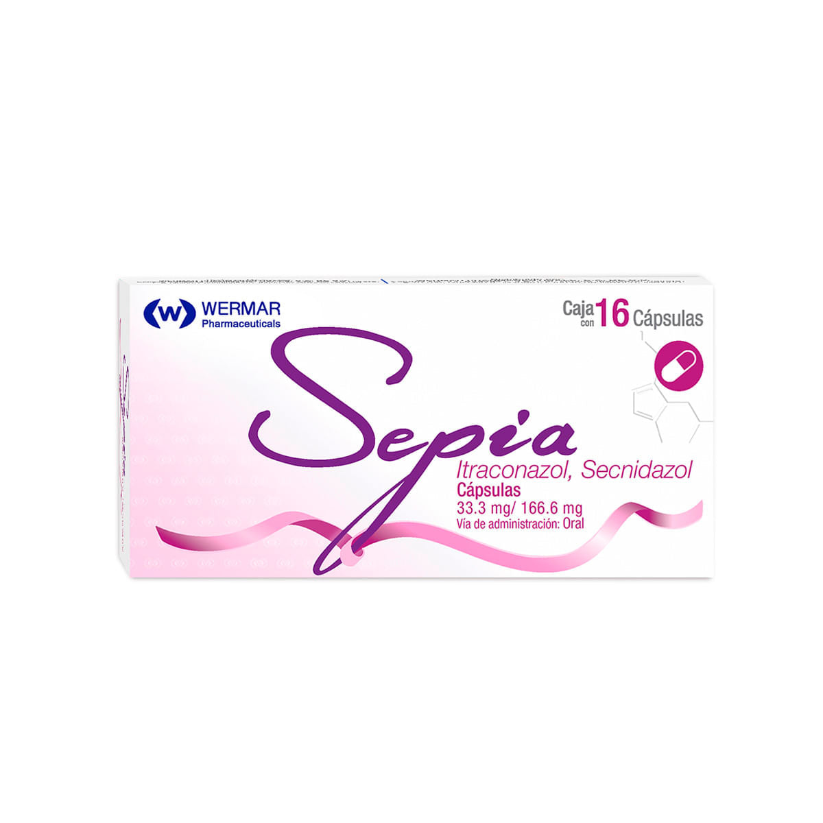 SEPIA 33.3/166.6MG CAPSULAS C/16 (GI)