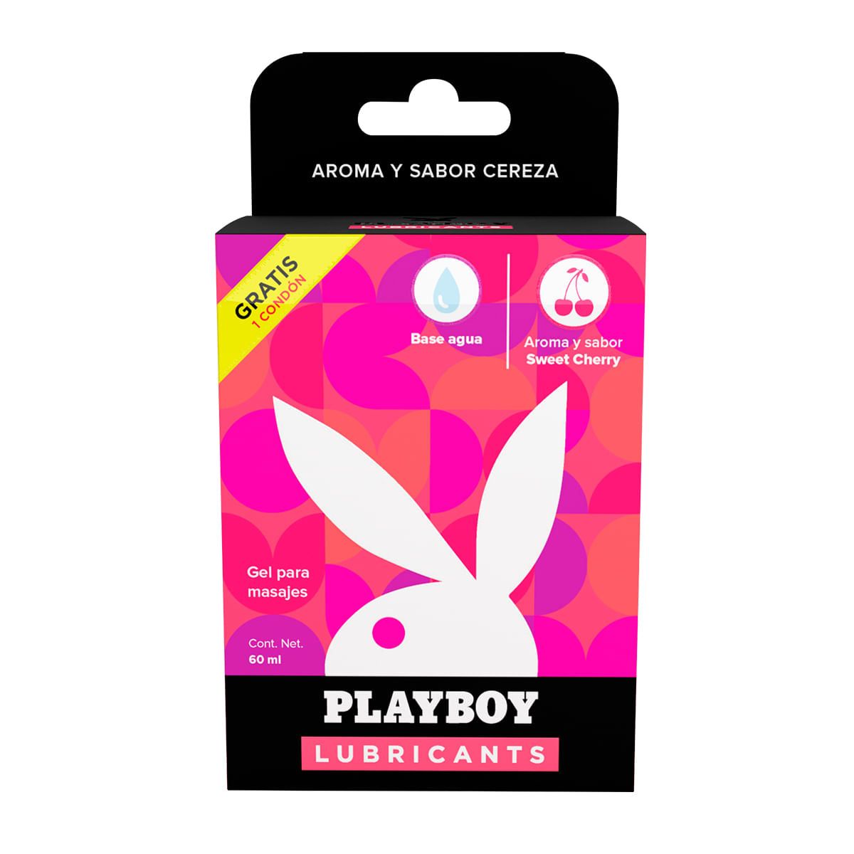 GEL LUBRICANTE PLAYBOY CEREZA 60ML+1