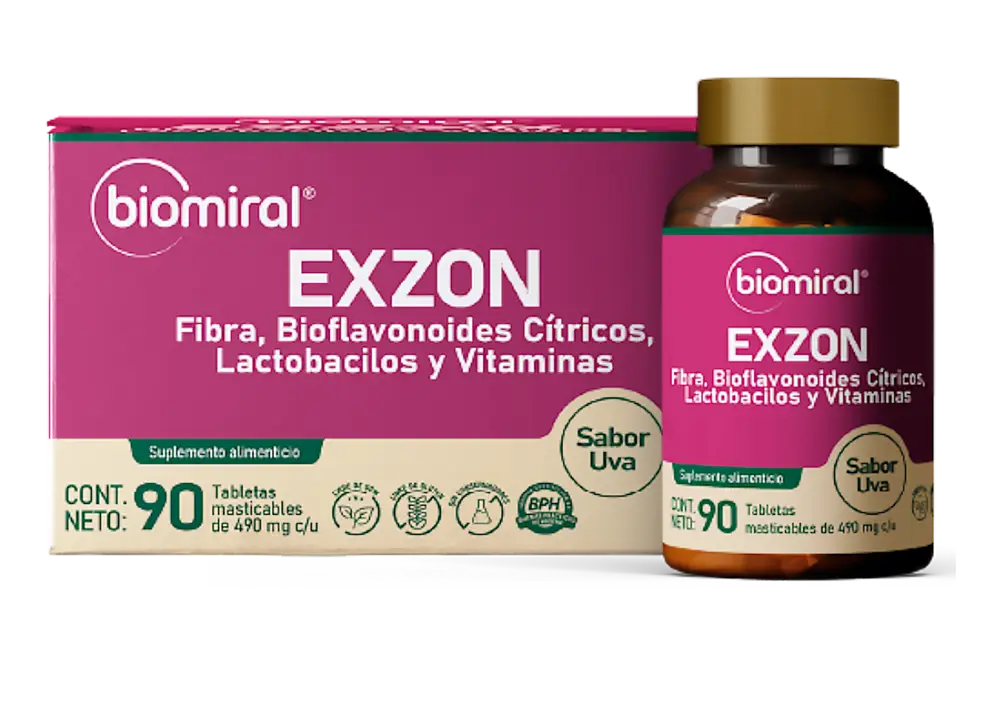 EXZON TABLETAS MASTICABLES C/90 (GI)