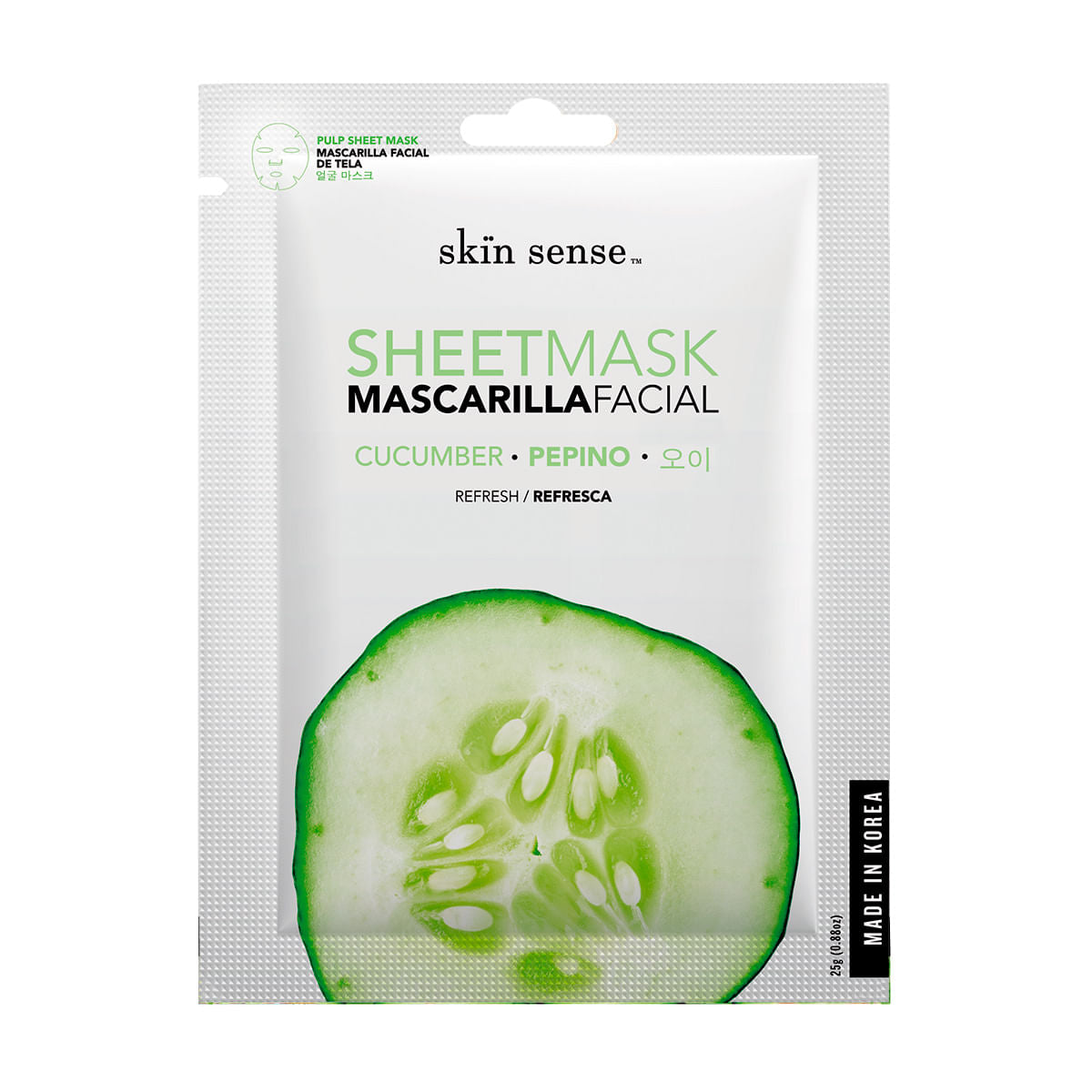 MASCARILLA FACIAL SKIN SENSE PEPINO 25G *