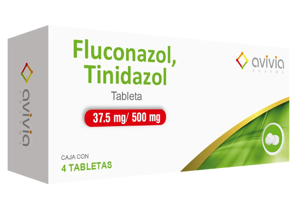 FLUCO/TINIDAZ AVIVIA 37.5/500MG TAB C/4 (GI)