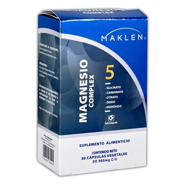 MAGNESIO COMPLEX 5 MAKLEN CAPSULAS C/30 *