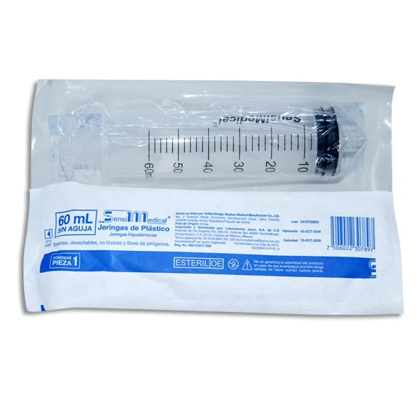 JERINGA SENSIMEDICAL S/AGUJA 60ML C/1
