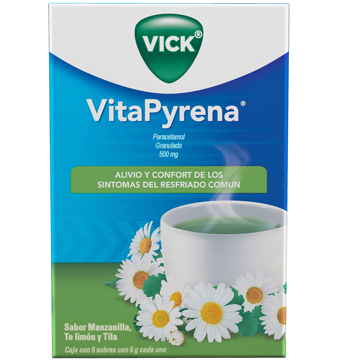VICK VITAPYRENA 500MG SOBRES MANZANILLA C/5