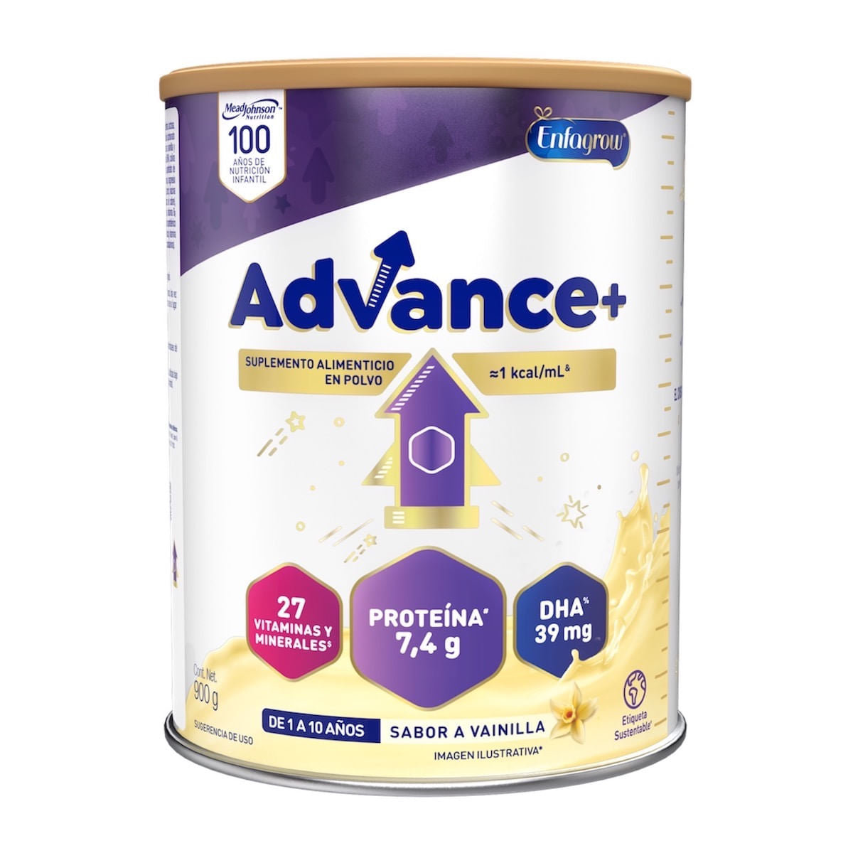 ENFAGROW ADVANCE+ VAINILLA 900G