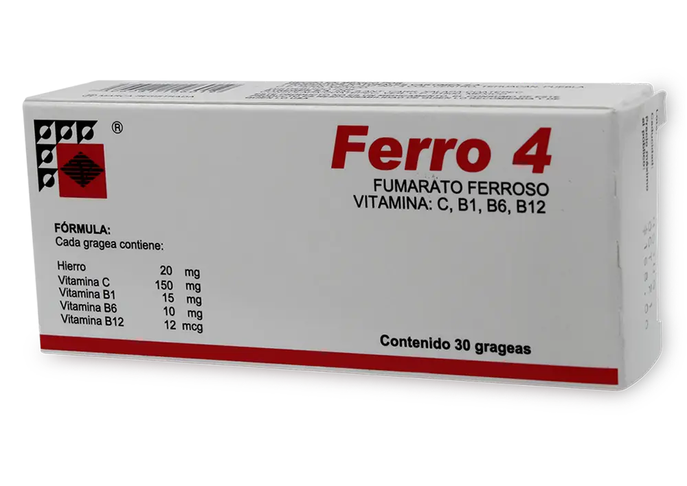 FERRO-4 GRAGEAS C/30 (GI)