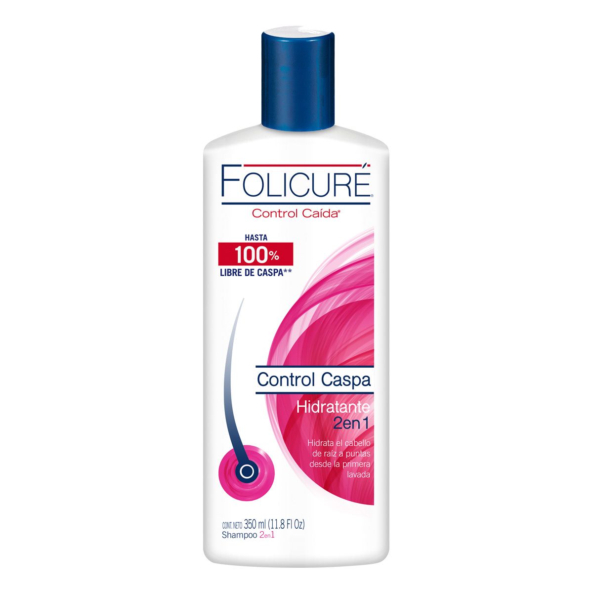 SHAMPOO FOLICURE HIDR CTRL-CAS PA 2EN1 350ML *