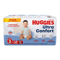PAÑAL HUGGIES ULTCONF 3 NIÑO C/40