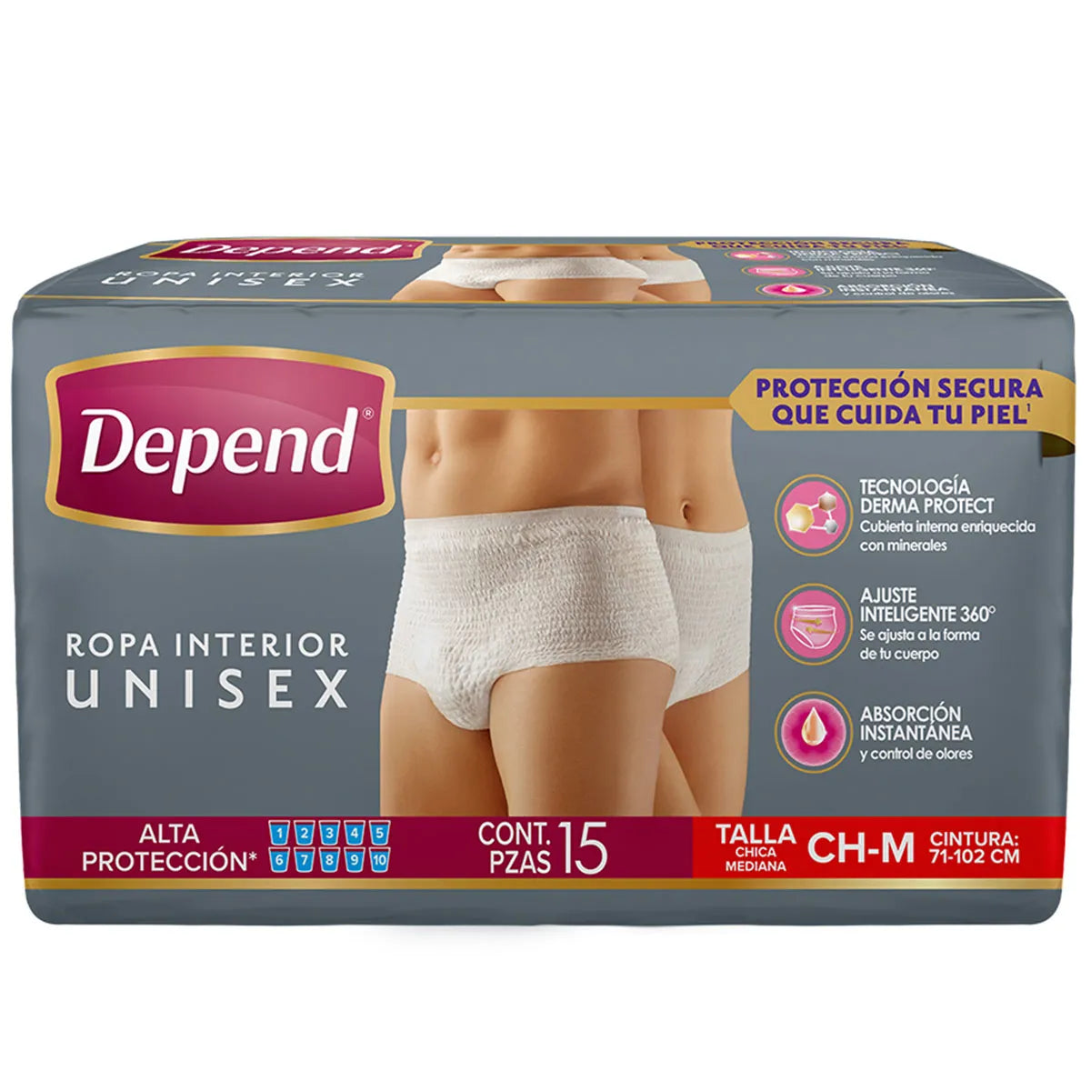 CALZON DEPEND UNISEX CH-MED C/15