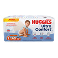PAÑAL HUGGIES ULTCONF 7 NIÑO C/40 *