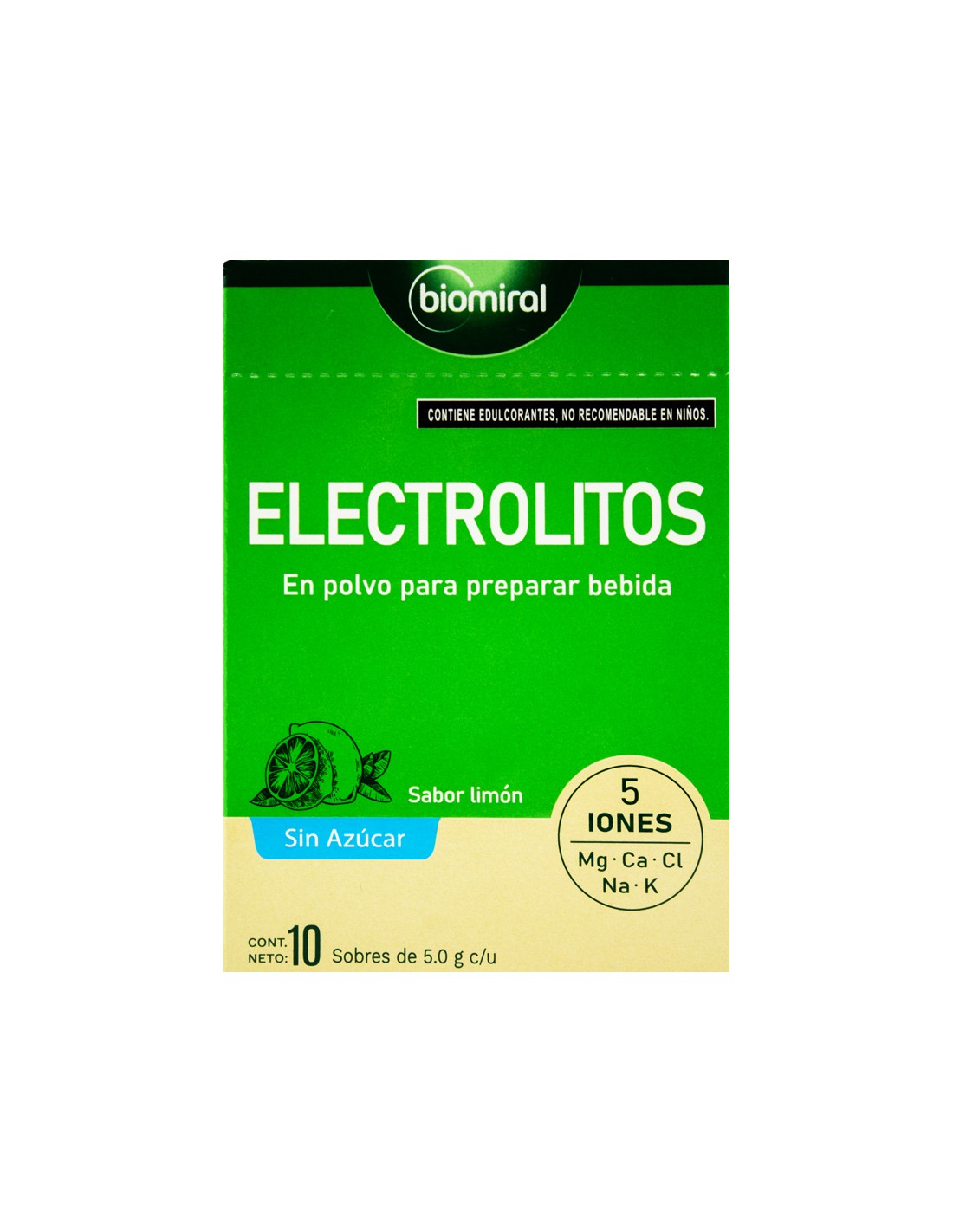 ELECTROLITOS BIOMIRAL LIMON 5G SOB C/10 (GI) *