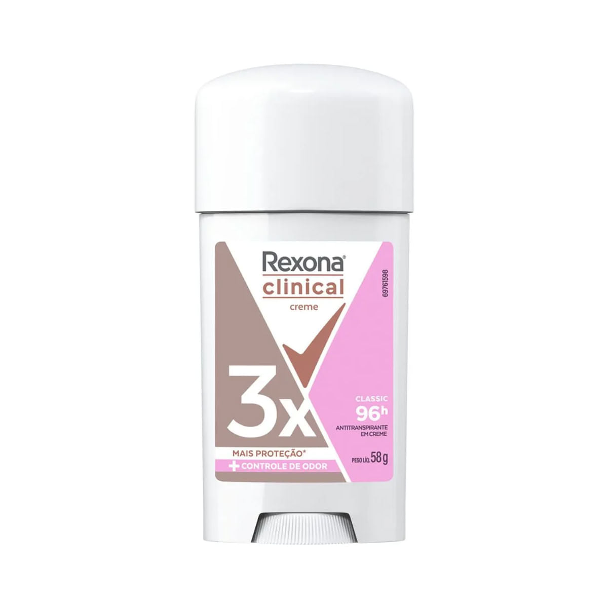 DESODORANTE REXONA CLINICAL 3X WOMEN CLASSIC 58G *