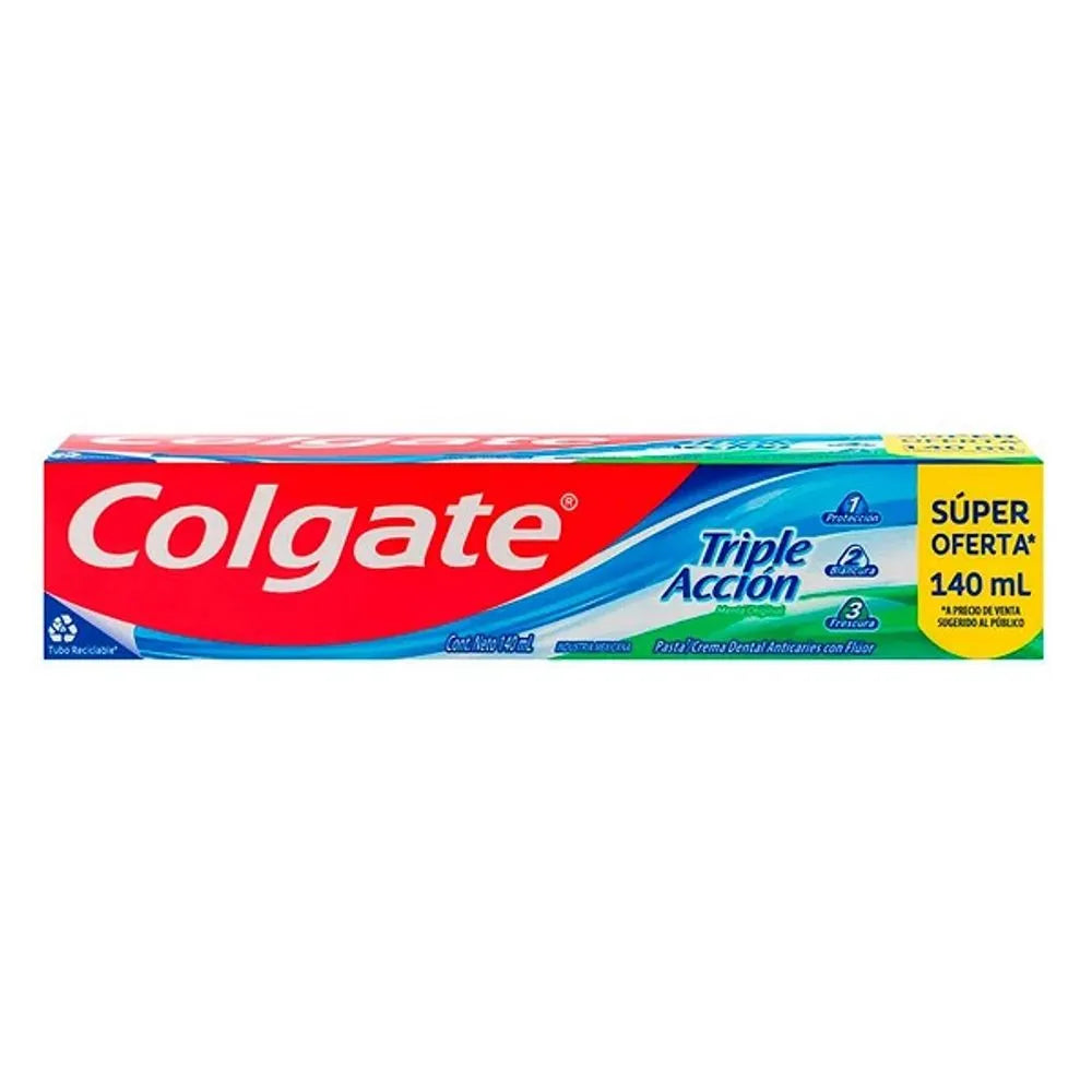 PASTA DENTAL COLGATE TRIPLE ACCION 140ML *