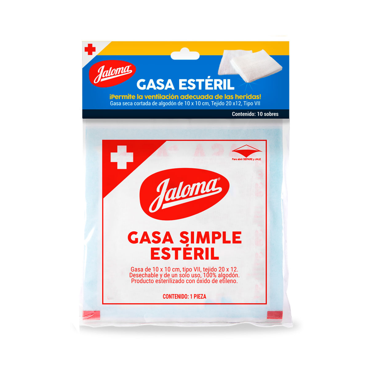 GASA JALOMA 10X10CM C/10