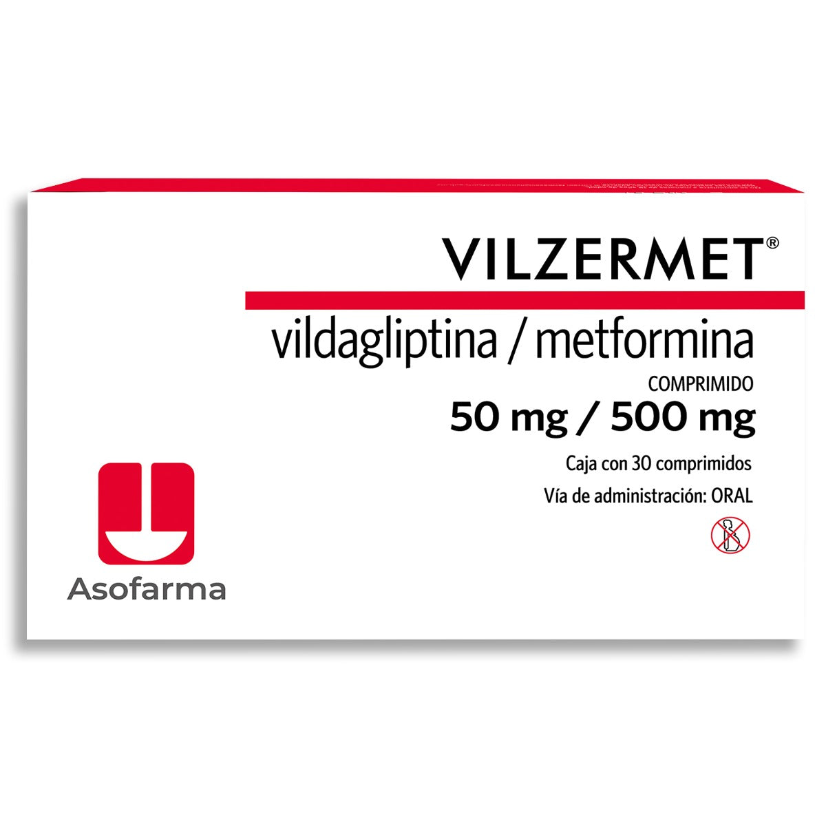 VILZERMET 50/500MG CPR C/30