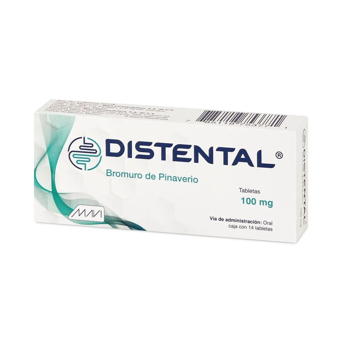 DISTENTAL 100MG TABLETAS C/14 (GI)