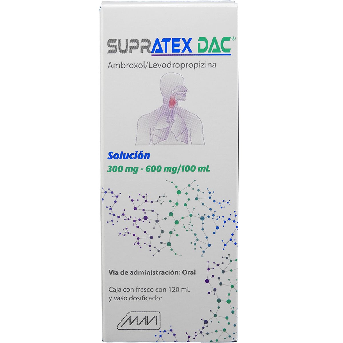 SUPRATEX DAC 300/600MG SOLUCION 120ML (GI)