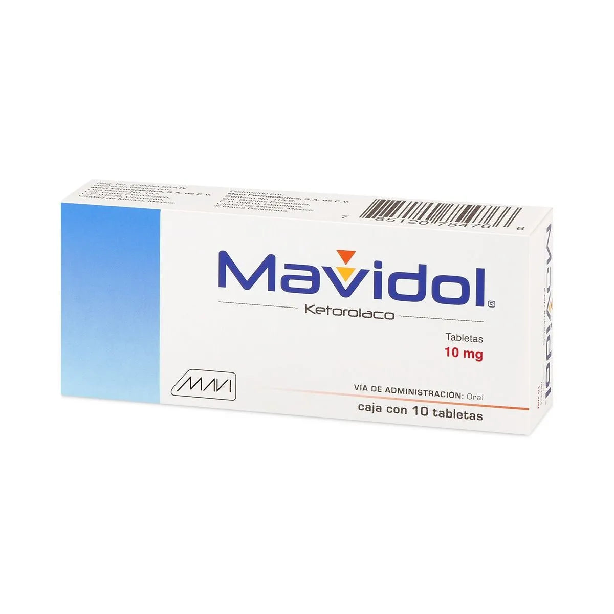 MAVIDOL 10MG TABLETAS C/10 (GI)