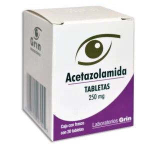ACETAZOLAMIDA GRIN 250MG TABLETAS C/20 (GI)