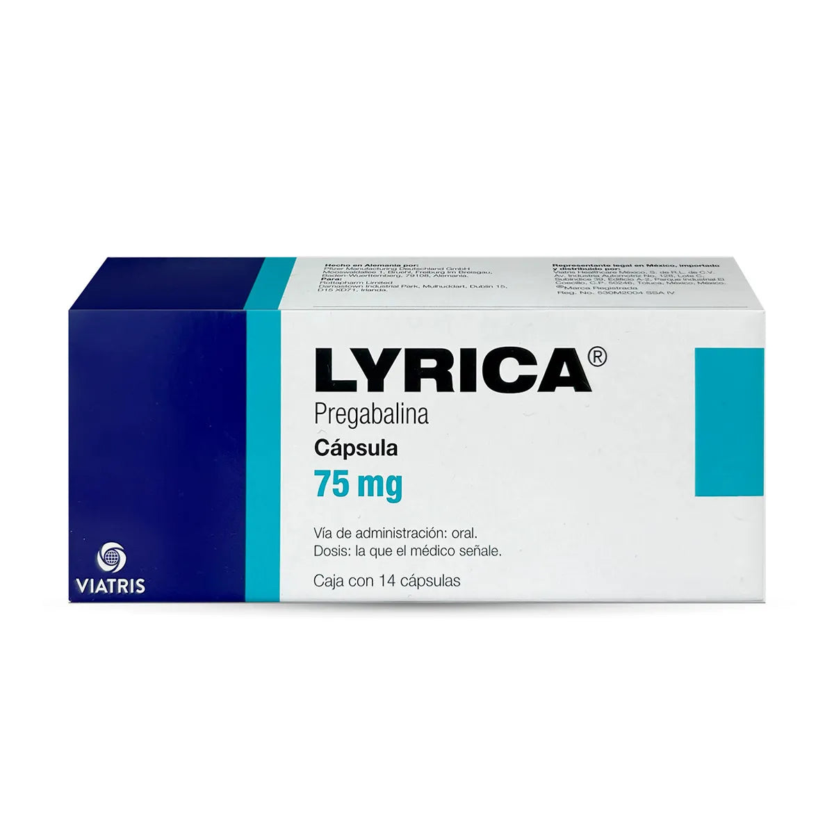 LYRICA 75MG CAPSULAS C/14