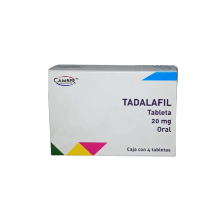 TADALAFIL CAMBER 20MG TABLETAS C/4 (GI)