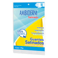GUANTE AMBIDERM SATINADO AMARILLO MEDIANO C/1 PAR