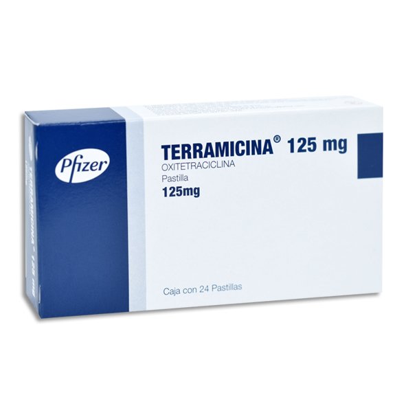 TERRAMICINA TROCISCOS 125MG PAST C/24