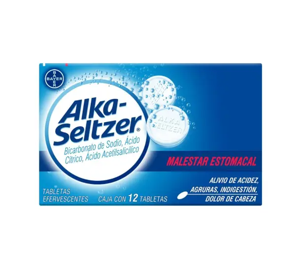 ALKA-SELTZER TABLETAS CON 12