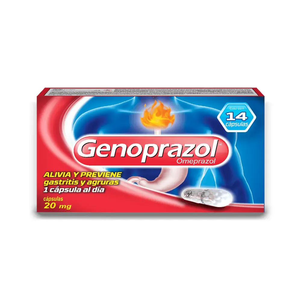 GENOPRAZOL 20MG CAPSULAS CON 14