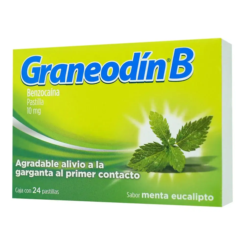 GRANEODIN B 10MG MENTA-EUCA PAST CON 24