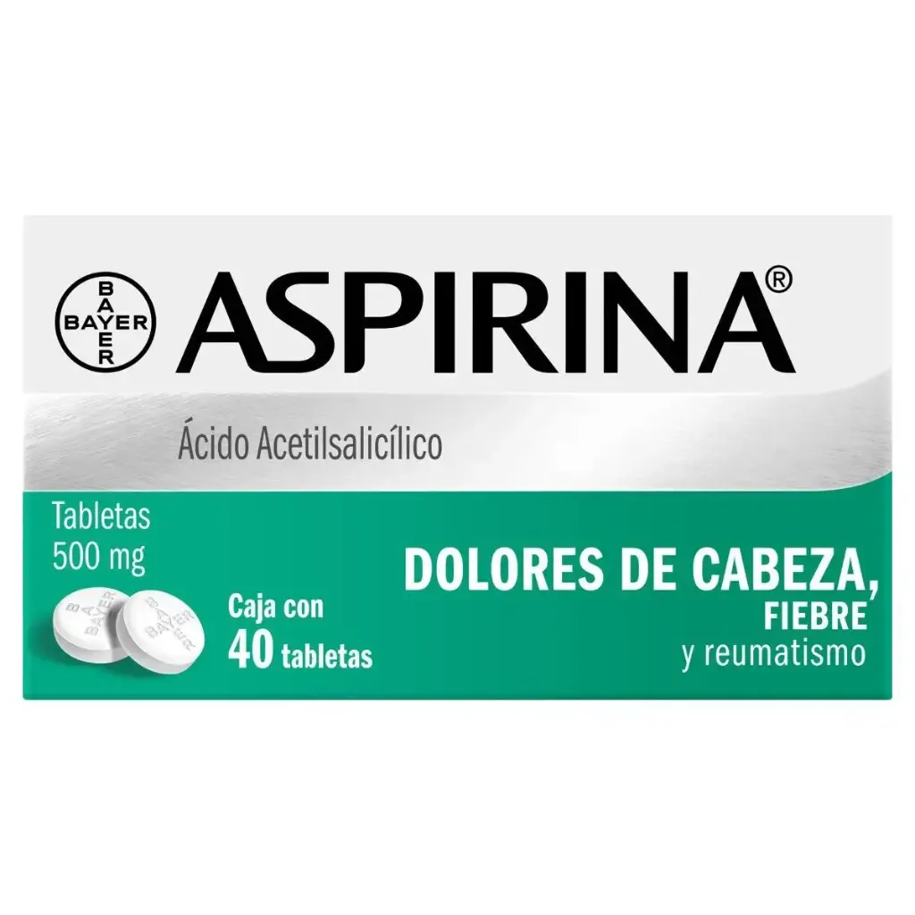 ASPIRINA 500MG TABLETAS CON 40