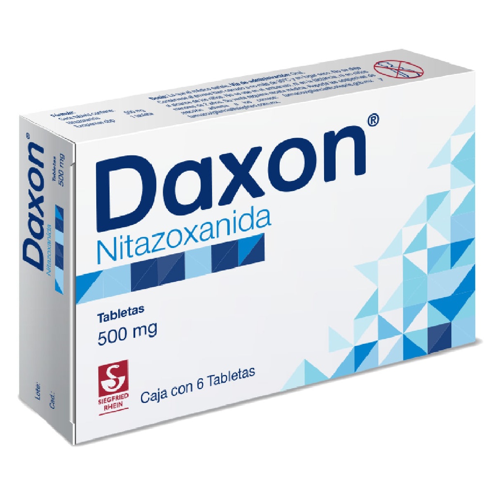 DAXON 500 MG - CAJA CON 6 TABLETAS (NITAZOXANIDA)