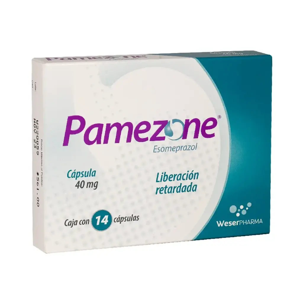 PAMEZONE 40MG CAPSULAS CON 14