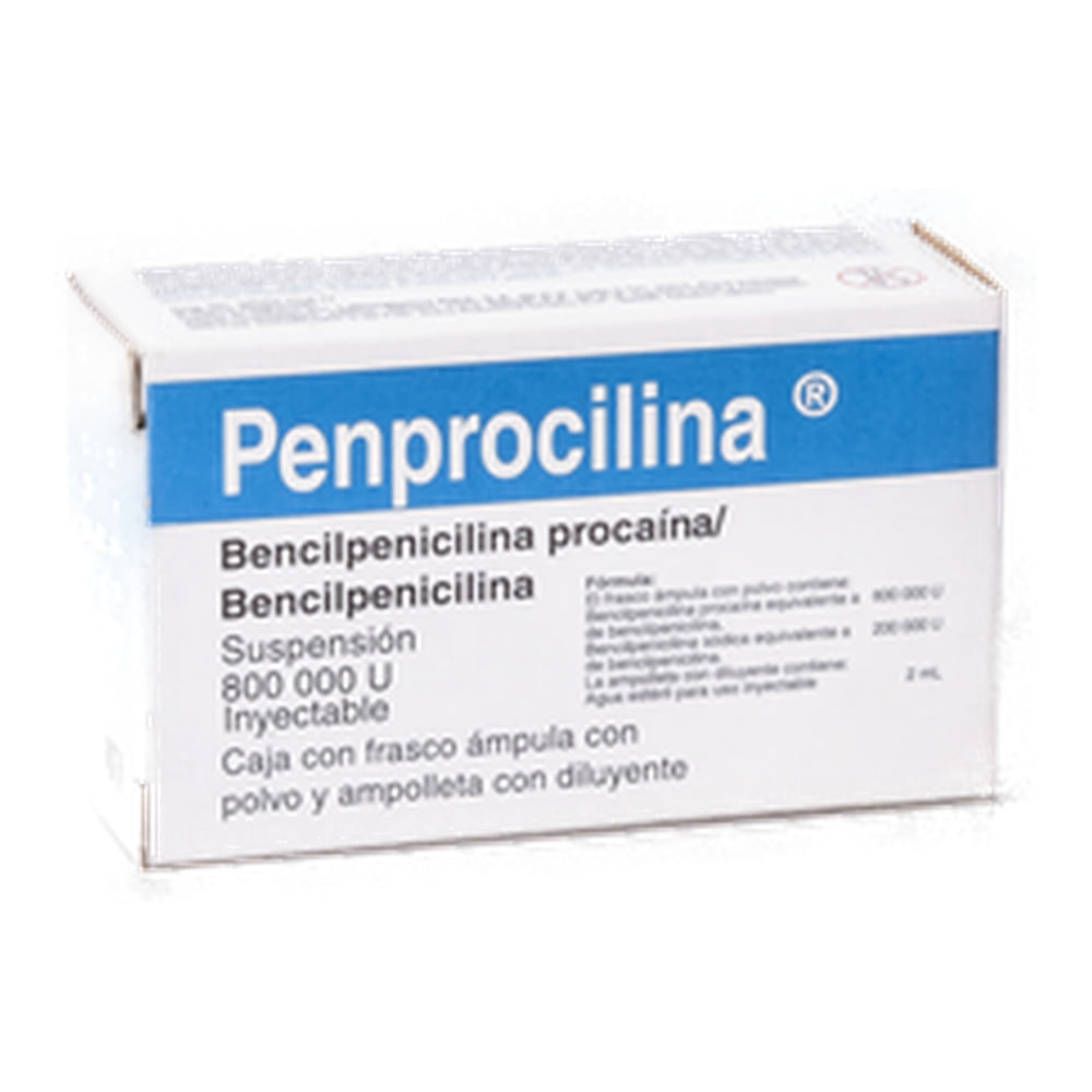 PENPROCILINA 800.000U INYECTABLE CON 1