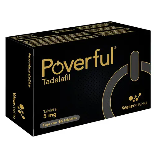 POVERFUL 5 MG TABLETAS CON 14