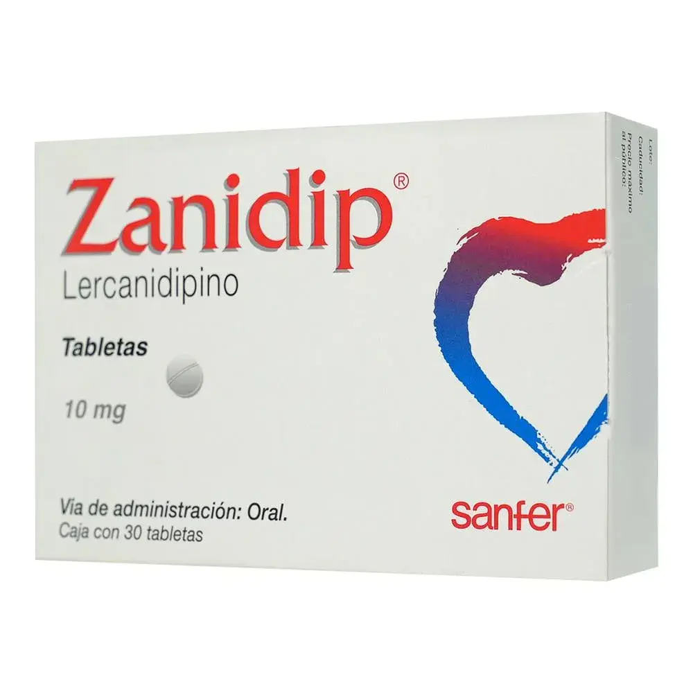 ZANIDIP 10MG TABLETAS CON 30