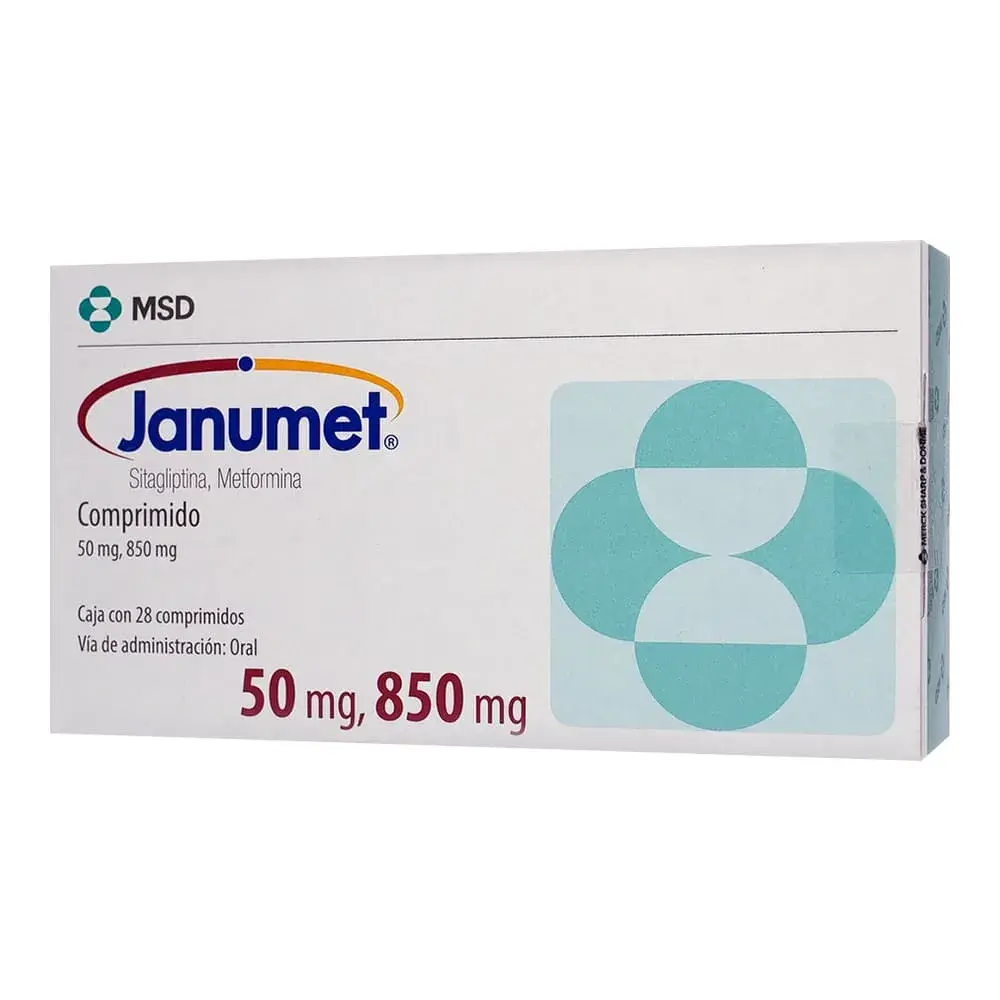 JANUMET 50/850MG COMPRIMIDOS CON 28