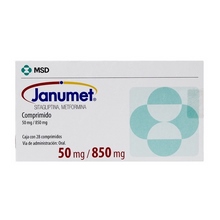 JANUMET 50/850MG COMPRIMIDOS CON 28