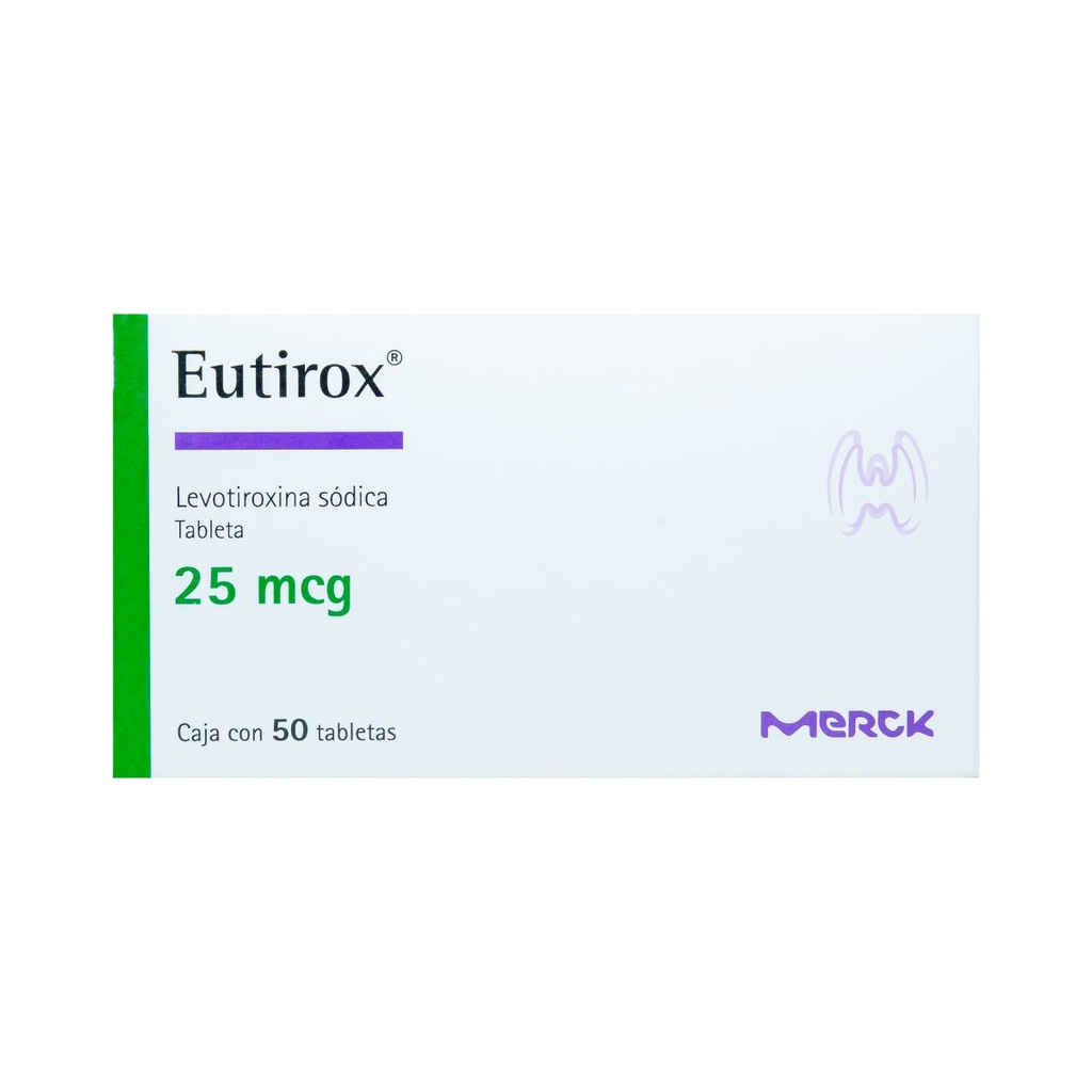 EUTIROX 25MCG TABLETAS CON 50