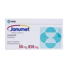 JANUMET 50/850MG COMPRIMIDOS CON 56