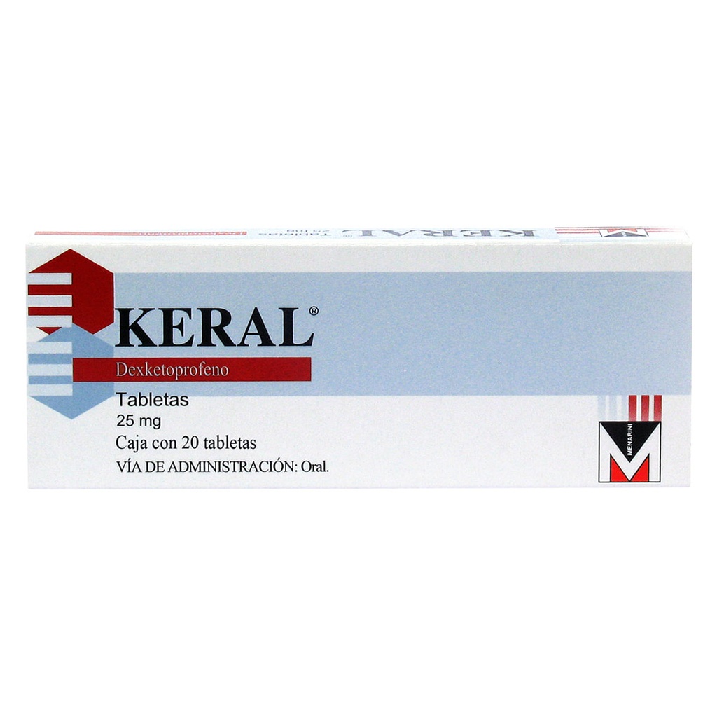 KERAL 25MG TABLETAS CON 20