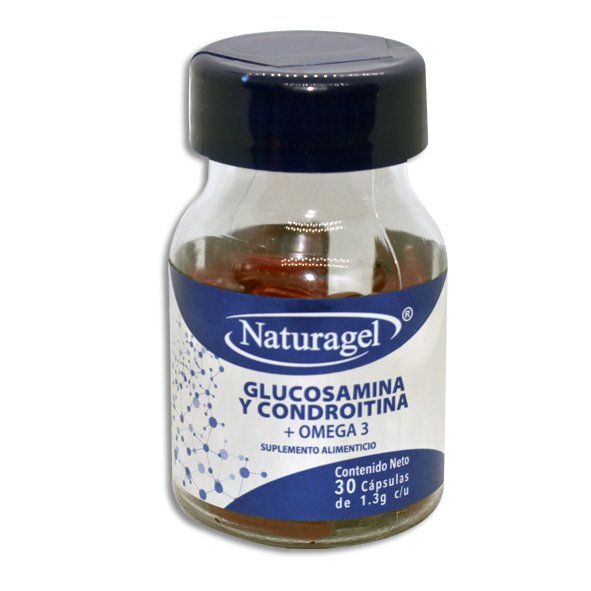 GLUCOSA/CONDROITINA/OMEGA 3 NATURAGEL CAPSULAS CON 30