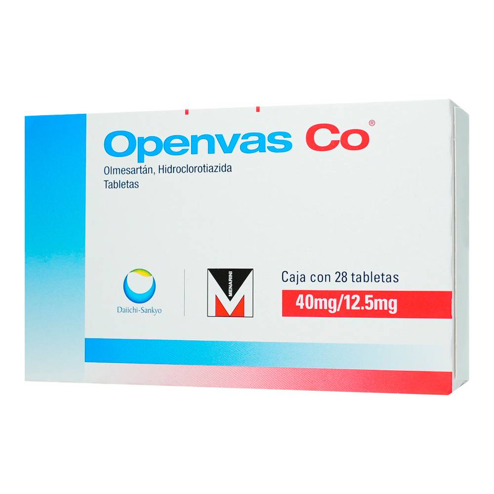 OPENVAS CO 40/12.5MG TABLETAS CON 28