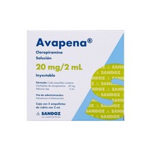 AVAPENA 20MG/2ML INYECTABLE C/5