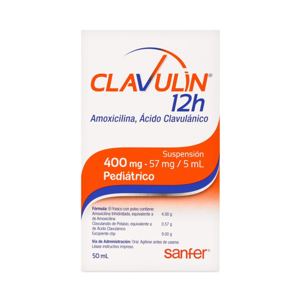 CLAVULIN 12H 400/57MG SUSPENSION 50ML