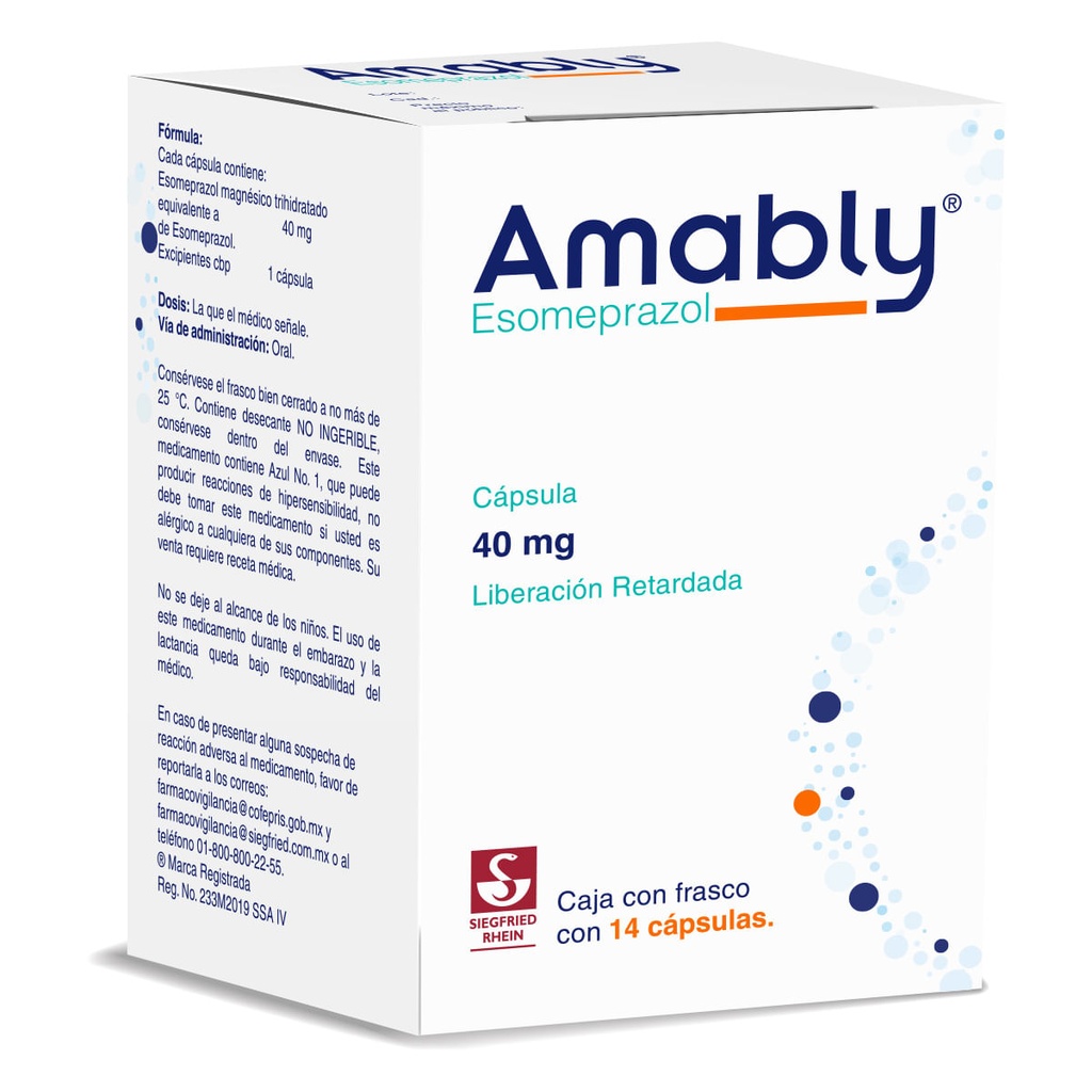 AMABLY 40MG CAPSULAS CON 14