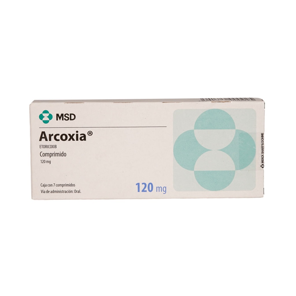 ARCOXIA 120MG COMPRIMIDO CON 7