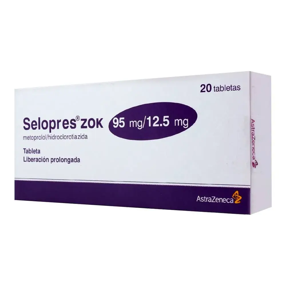 SELOPRES ZOK 95/12.5MG GRAGEAS CON 20