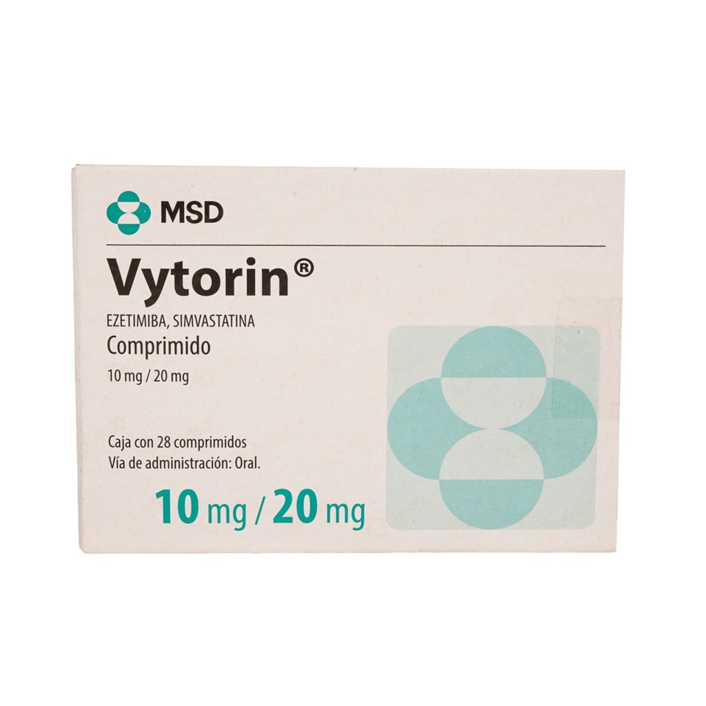 VYTORIN 10/20MG COMPRIMIDOS CON 28